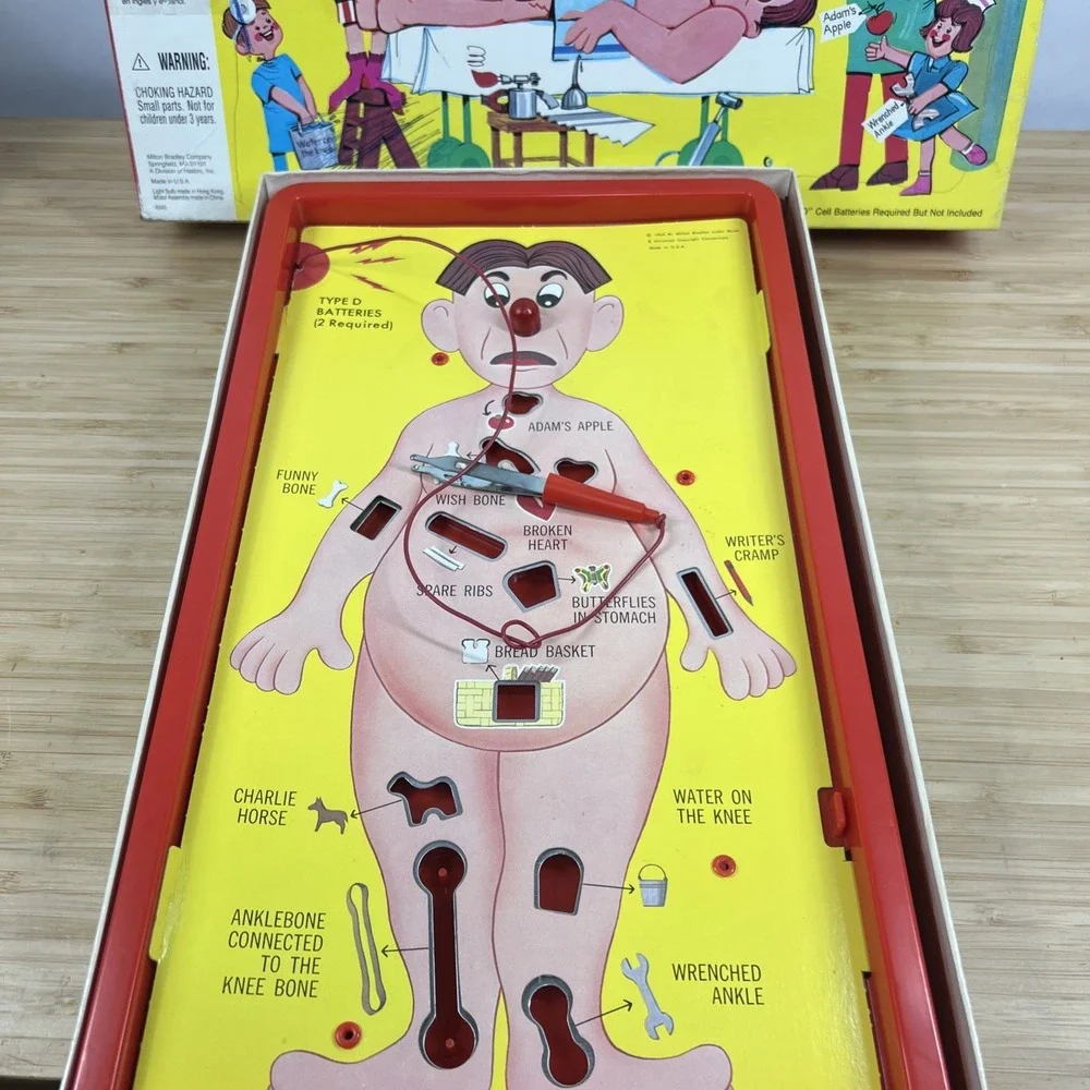 1965 Milton Bradley Operation Skill Game Vintage Incomplete Parts Repair No PWR